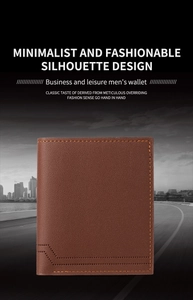 Detail of dark brown leather texture with fine stitching and laser-cut dot pattern on men wallet