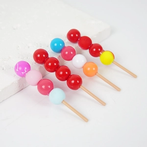 Lot de 5 figurines miniatures de fruits confits pour décor de maison de poupée et DIY