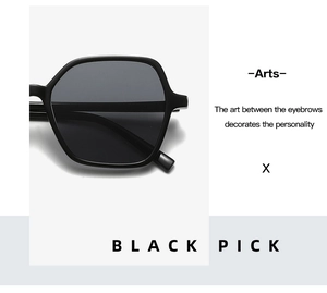 Detail shot of vintage black oversized sunglasses frame with premium matte finish