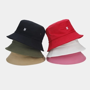 Chapeau Bob Coton Toile Protection Solaire Respirant Extérieur Lettre N Broderie Chapeau De Soleil Hommes Femmes