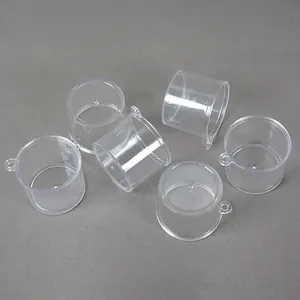 Μίνι Διαφανές Πλαστικό Κύπελλο Μους DIY Αξεσουάρ Τροφίμων Για Κουκλόσπιτο Δοχείο Με Θηλιά Ανάρτησης