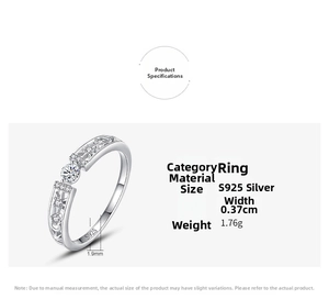 Detail view of S925 silver ring featuring hollow star-moon design and 0.37cm width