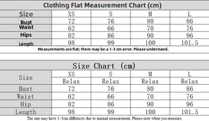 Tableau des tailles détaillé en cm pour la robe en satin fendue avec buste et taille