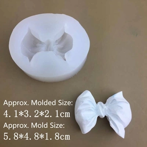 Moule en silicone en forme de nœud pour décoration de gâteaux et fabrication de savon