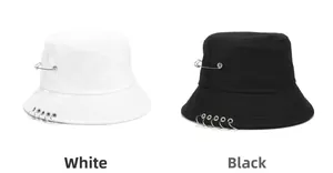 Détails des bobs en coton avec épingles de sûreté et anneaux métalliques
