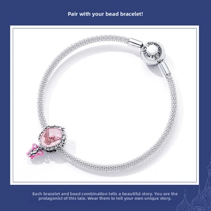 Silver mesh bracelet featuring a pink butterfly charm and forever family engraved buckle