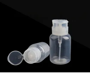 Détail du flacon à pompe 200ml avec bouchon blanc étanche pour dissolvant à ongles