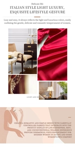 Détail du tissu en satin rouge de style italien avec drapé élégant et soyeux
