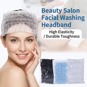 Disposable Non-woven Headbands Thickened Elastic Hair Bands For Spa Beauty Salon Makeup Bathing Skin Care Breathable
