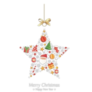 Christmas tree and star electrostatic window stickers for festive glass window decoration