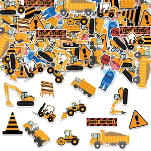 Coriandoli Da Tavolo Per Festa Di Compleanno Veicolo Da Costruzione Decorazione In Carta Camion Escavatore Per Bambini