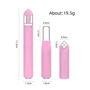 Pink multi-functional cat eye nail magnet tool with dimensions 11.3cm and 19.5g weight