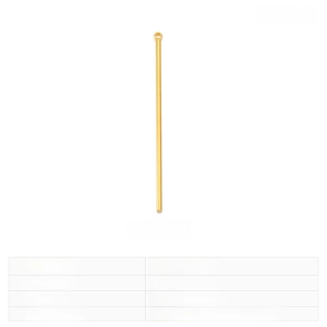 Detailed view of 52mm stainless steel cylinder bar pendant with dimensions and weight
