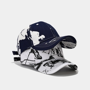 Graffiti and tie-dye baseball caps with adjustable strap for outdoor travel wear
