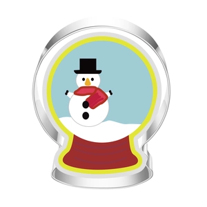 Macro view of snowman shaped stainless steel cookie cutter for Christmas baking