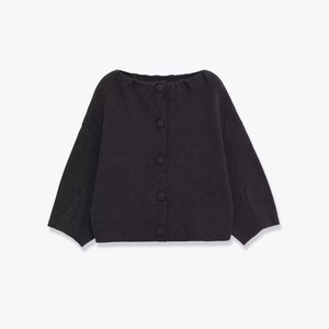 Cardigan En Tricot Pour Femmes Col Rond Boutonnage Simple Manches Longues Couleur Unie Haut Décontracté Minimaliste