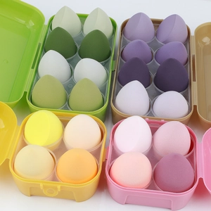 Makeup Sponges Non-Latex Hydrophilic Polyurethane Soft Beauty Egg For Foundation Blender Dry Wet Use With Storage Case