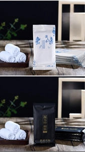 Custom individually wrapped hospitality wet towels for hotel and restaurant service