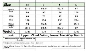 Detailed size guide table for women batwing sleeve patchwork dress showing dimensions