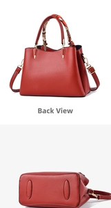 Detail view of red lychee pattern bridal tote bag bottom with wear-resistant strips