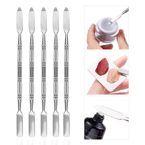 Set di 5 spatole per trucco in acciaio inossidabile per miscelare cosmetici