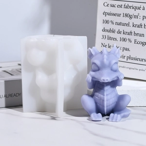 Molde de silicona de dragón para velas aromáticas DIY y decoraciones de resina