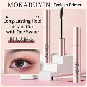 Waterproof mascara primer in rose gold tube for long-lasting curling and volume effects