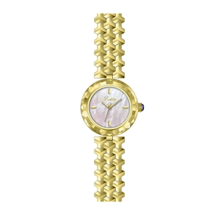 Orologio elegante in acciaio inossidabile dorato da donna con quadrante in madreperla