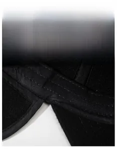 Macro detail of the wide moisture-wicking sweatband inside a men's winter baseball cap