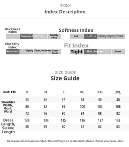 Size chart table for vintage floral maxi dress showing measurements from S to 3XL