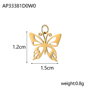 Edelstahl Insekten Anhänger Hohl Schmetterling Biene Libelle Marienkäfer Charms DIY Halskette Armband Schmuck Zubehör