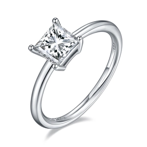 Macro shot of S925 hallmark and 1.0ct engraving on polished sterling silver ring band
