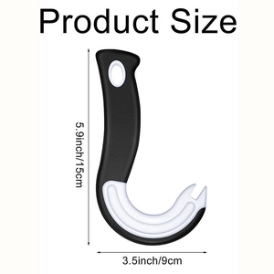 Manual ring pull can opener tool with ergonomic grip and 15cm dimensions for easy opening