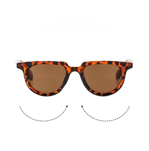 Close-up of classic tortoise shell frame sunglasses with brown resin lenses