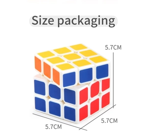 Detailed 5.7cm size specifications for the professional 3x3 smooth speed cube toy