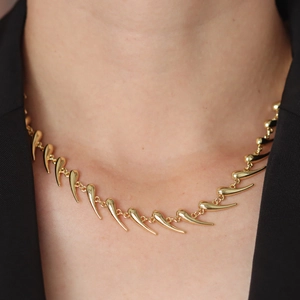 Exaggerated Copper Heart Pendant Necklace With Zirconia Inlaid Spiky Cuban Chain Fashion Jewelry For Women Personality Necklace