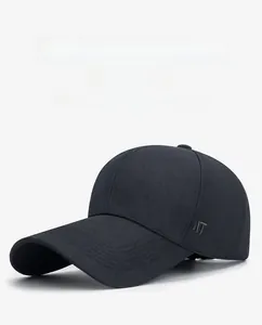 Detail of dark grey baseball cap featuring extended brim and SPORT side embroidery