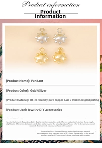 Detailed view of sun-shaped gold and silver charms made of eco-friendly copper
