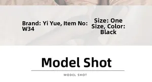 Detailed product specifications for black sexy one-piece lingerie in one size fit