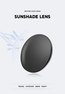 Detail of UV protection test showing the lens blocking harmful blue light rays