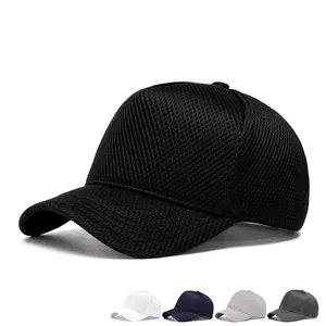 Atmungsaktive Mesh-Baseballkappe für Herren in Übergröße für Outdoor-Sonnenschutz, mehrfarbig