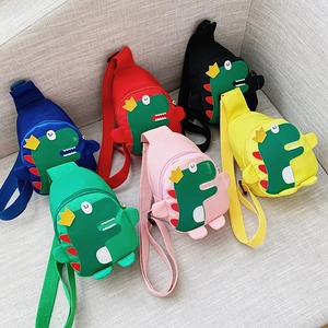 Kinder Süß Cartoon Dinosaurier Brusttasche Nylon Leicht Umhängetasche Bauchtasche Für Jungen Mädchen Outdoor Reisen Schultertasche