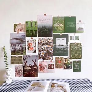 Retro Nordic forest style wall decoration cards set of 18 for bedroom aesthetic