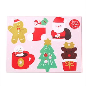 Cartes de sucettes de Noël créatives avec Père Noël, Renne et Bonhomme de pain d'épices