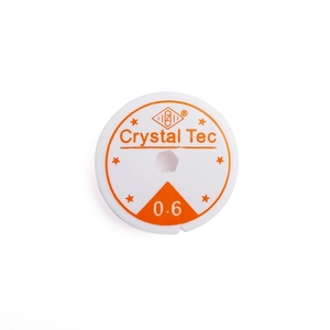 Crystal Tec 0.6mm transparent elastic string for DIY jewelry making and crystal beading