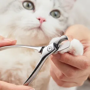 Professionelle Haustier Nagelknipser Edelstahl Scharfe Halbmondklinge Mit Sicherheitsverschluss Für Katzen Und Hunde