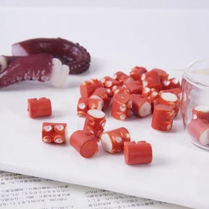 Realistic artificial octopus tentacles and seafood slices for kitchen play food displays