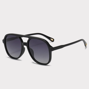 Retro Aviator Polarized Sunglasses UV400 Double Bridge PC Frame TAC Lens Vintage Fashion Eyewear For Women And Men
