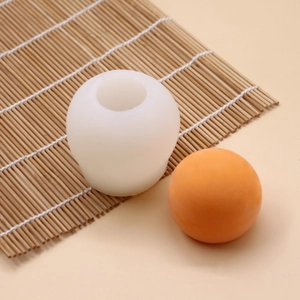 Round Sphere Silicone Mold For DIY Candle Making Handmade Soap Resin Crafting Gypsum Diffuser Ball Shape Baking