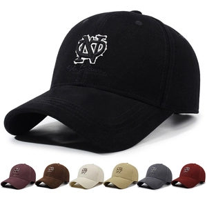 Cappello Da Baseball In Cotone Lettere Ricamate Visiera Curva Protezione Solare All Aperto Casual Stile Retrò Unisex Fibbia In Metallo Regolabile